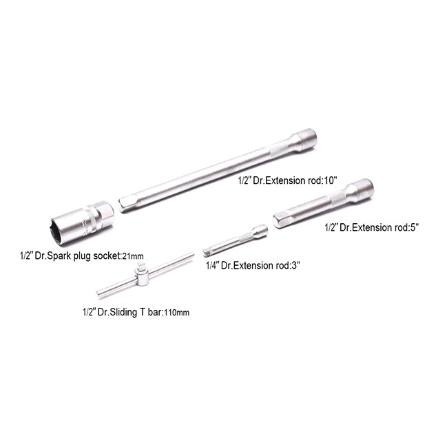 HARDEN 77PCE METRIC 1/2" & 1/4" DR SOCKET SET