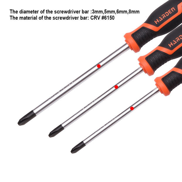 HARDEN SCREWDRIVER PH2 X 250MM