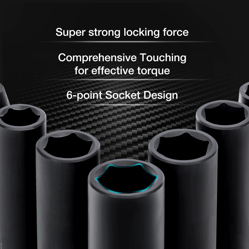 DURATECH 55-Piece 1/2" Impact Socket Set