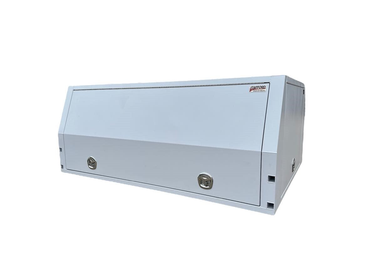 STAFFORD INDUSTRIAL CANOPY 2400X1000X1780MM WHITE 3MM 3 DOORS
