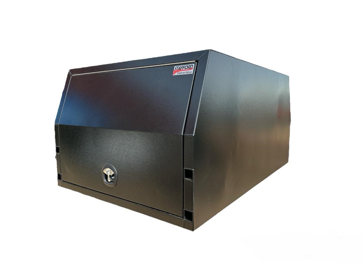 STAFFORD INDUSTRIAL UTE CANOPY 1200MM X 1780MM X 860MM ALU BLACK 2 DOOR 3MM