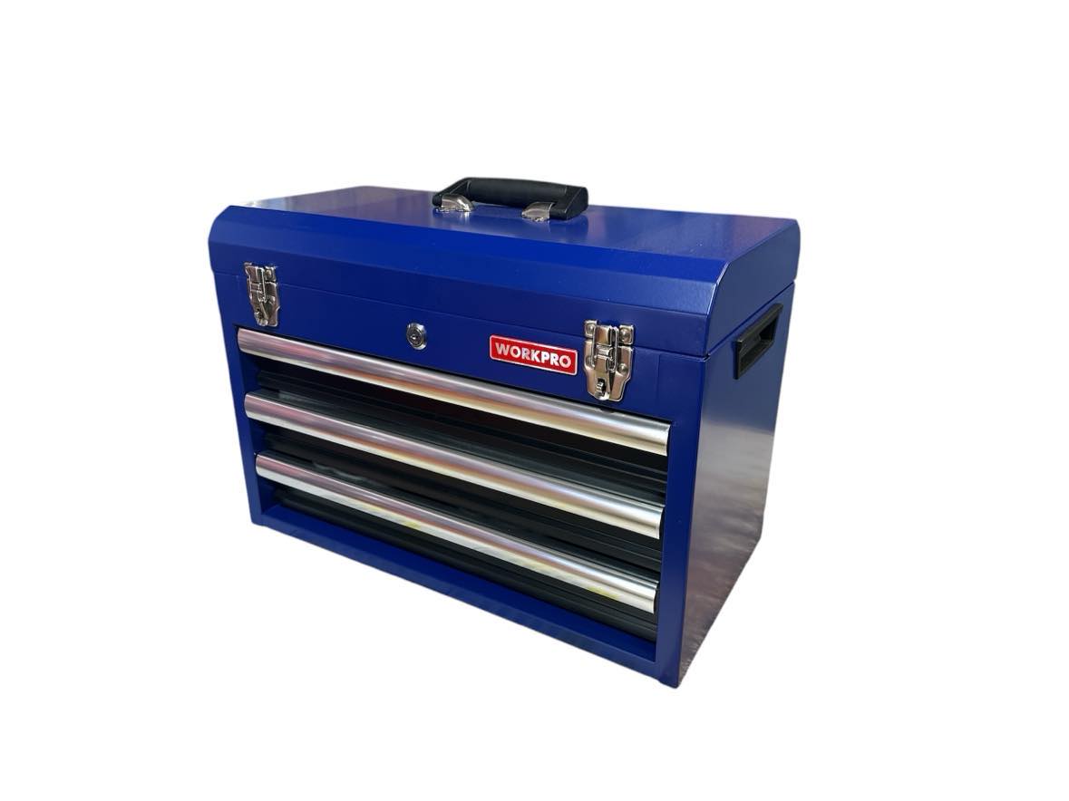 WORKPRO 408PC TOOL KIT WITH 3 DRAW TOOL BOX