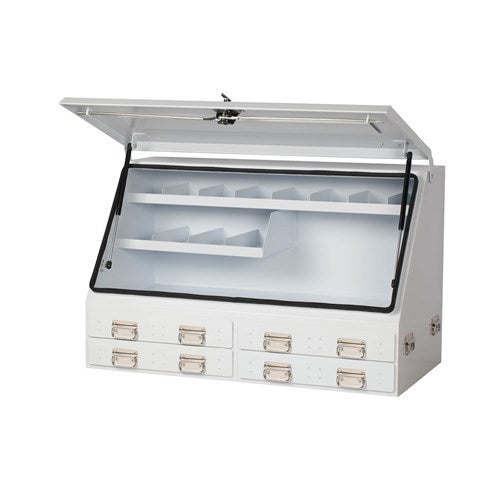 UPRIGHT TRUCK BOX 4 DRW WHITE