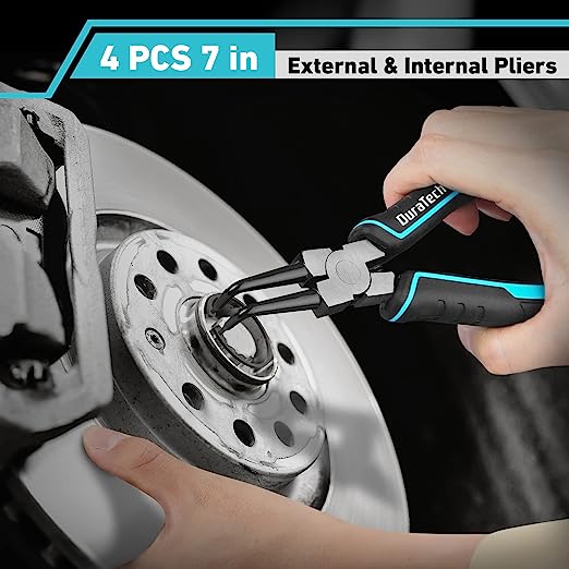 DURATECH 4PCE HEAVY DUTY CIRCLIP PLIER SET