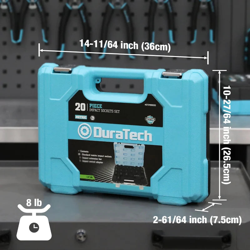DURATECH 20PCE 1/2" DRIVE SAE SET