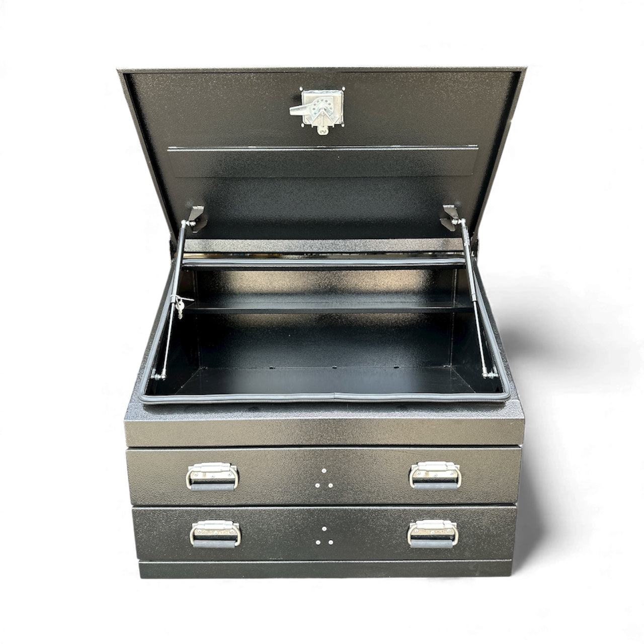 STAFFORD INDUSTRIAL 2 DRAWER 900MM BLACK ANGLED TOOL BOX