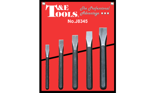 T&E 5 Piece Cold Chisel Set