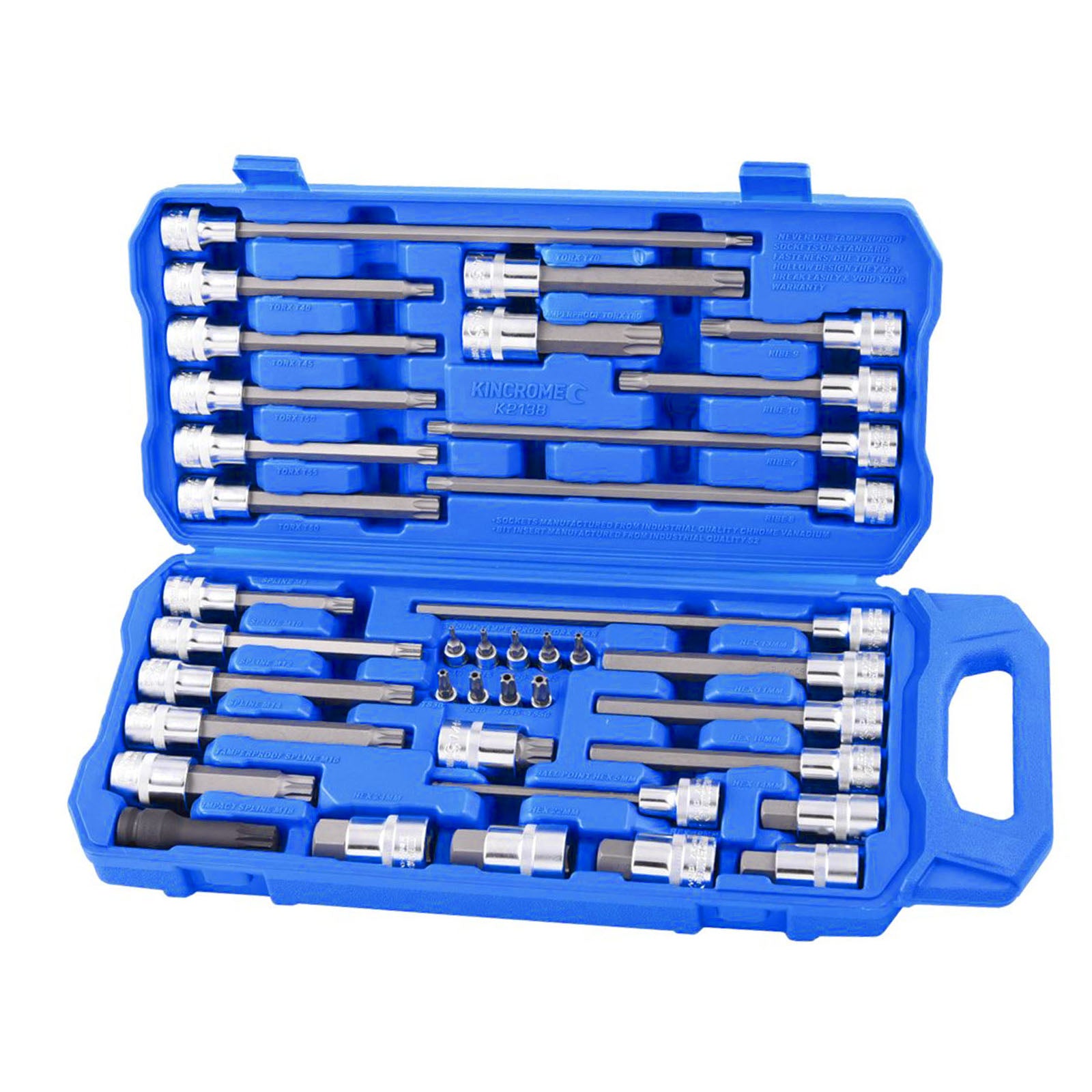 KINCROME38P AUTOMOTIVE BIT SOCKET SET