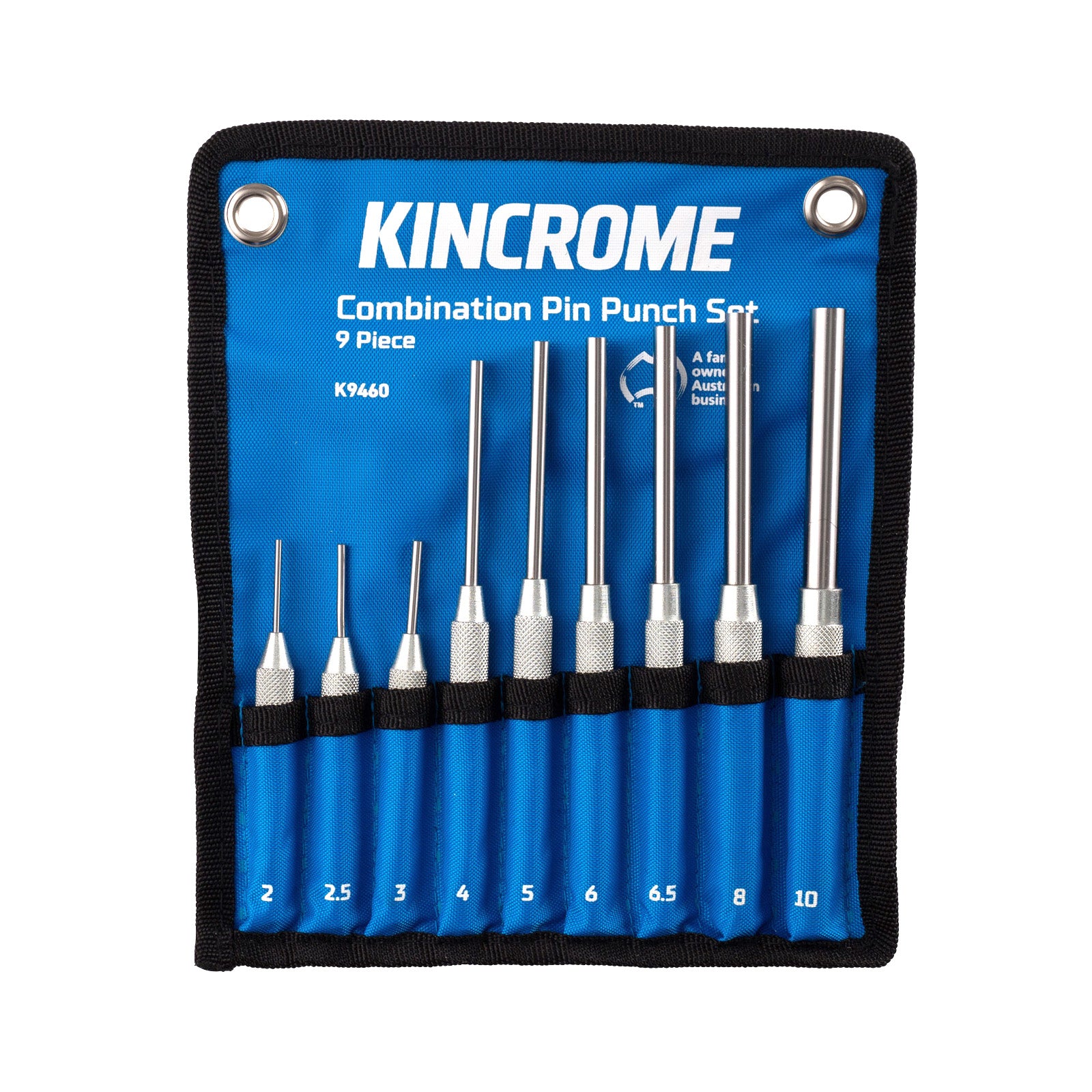 COMBO PIN PUNCH SET 9 PIECE