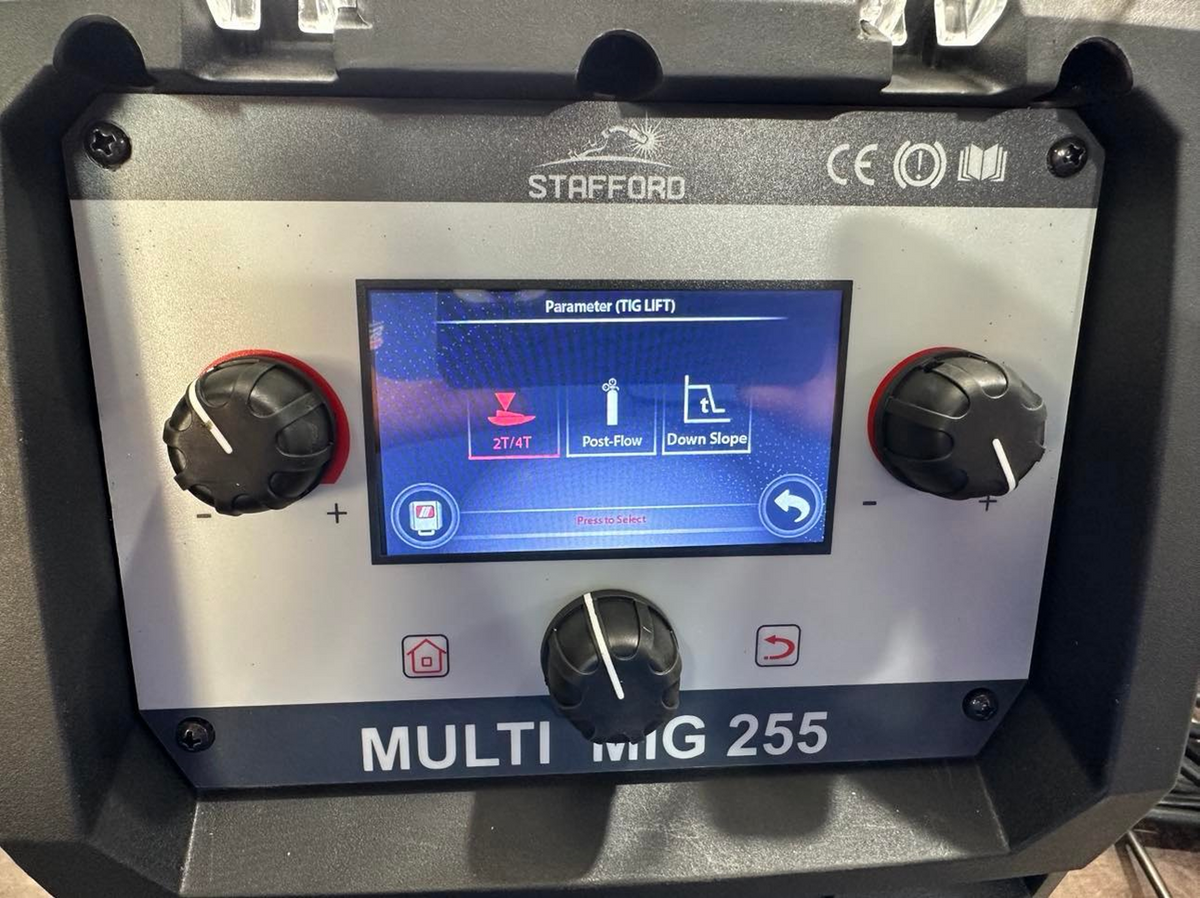 STAFFORD MULTIMIG 255 PFC LCD MIG/TIG/MMA WELDING MACHINE