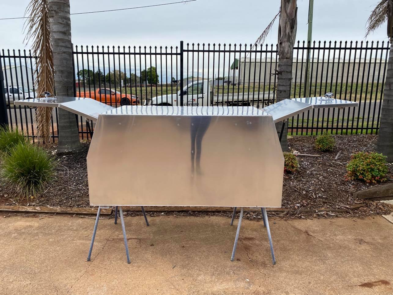 STAFFORD INDUSTRIAL UTE CANOPY 900MM X 1780MM X 860MM ALU FLAT 2 DOORS 3MM