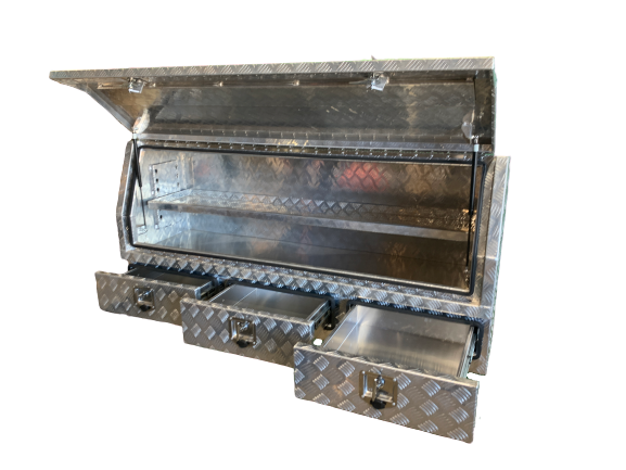 STAFFORD INDUSTRIAL 1750MM 3 DRAWER ANGLED ALUMINUM TOOL BOX