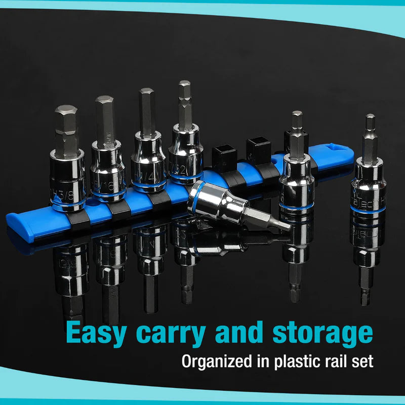 DURATECH 21-Piece Star & Hex Bit Socket Set