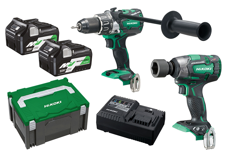 2 Piece 18V Brushless Combination Pack: