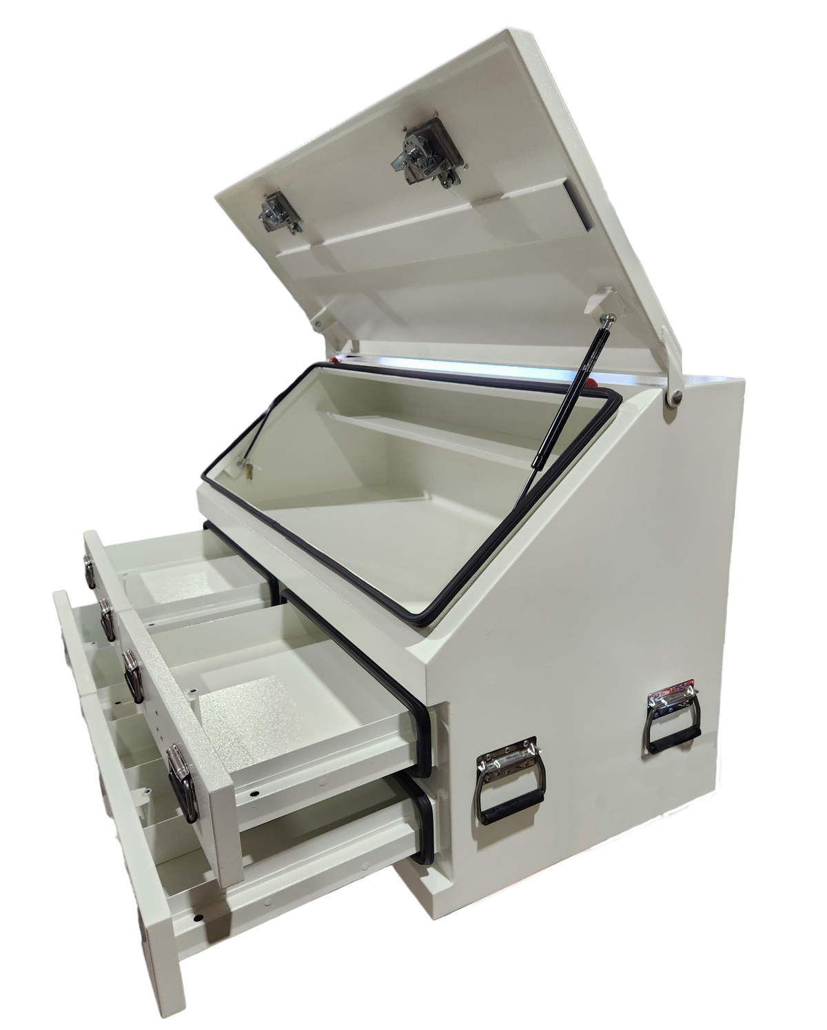 STAFFORD INDUSTRIAL 4 DRAWER 1300MM ANGLED WHITE TOOL BOX