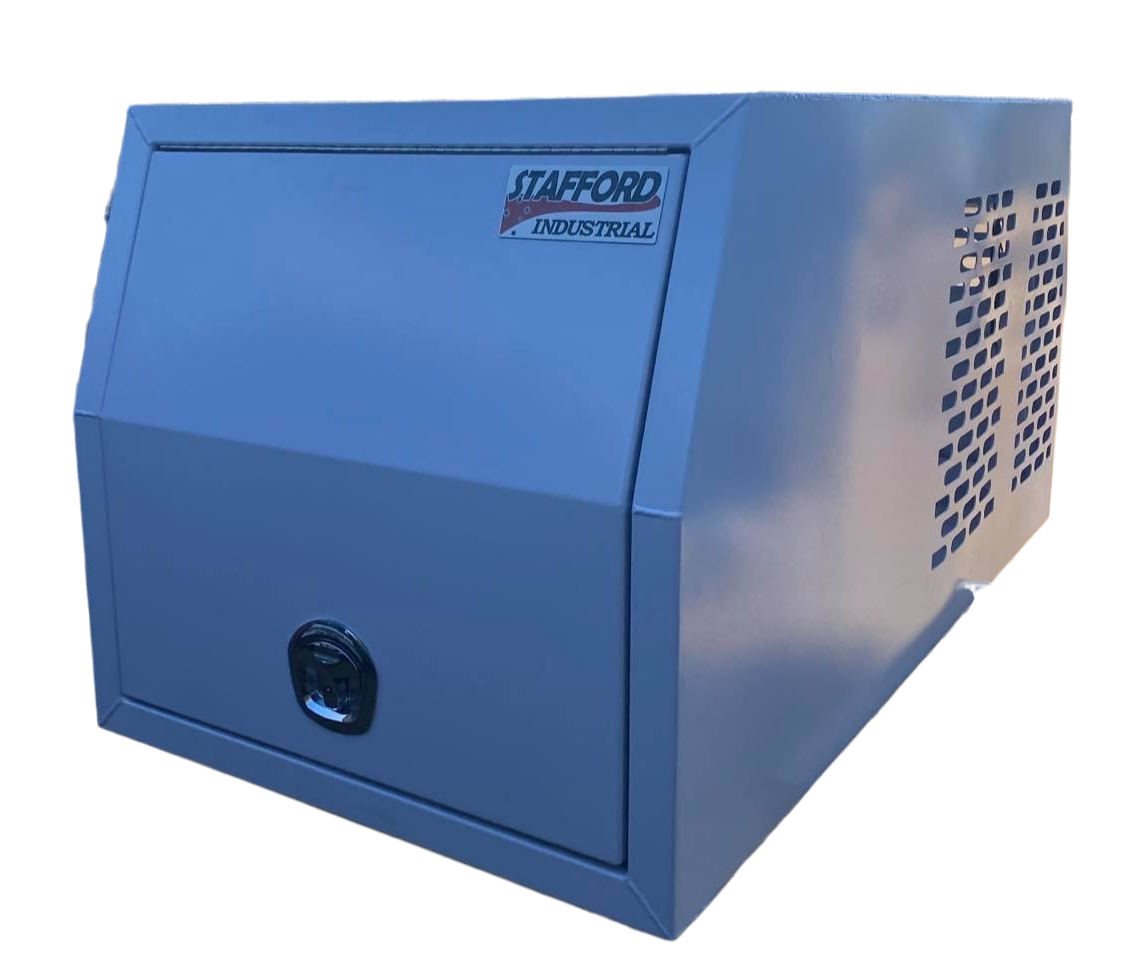 STAFFORD INDUSTRIAL DOGBOX 900MM X 1780MM X 860MM WHITE CANOPY