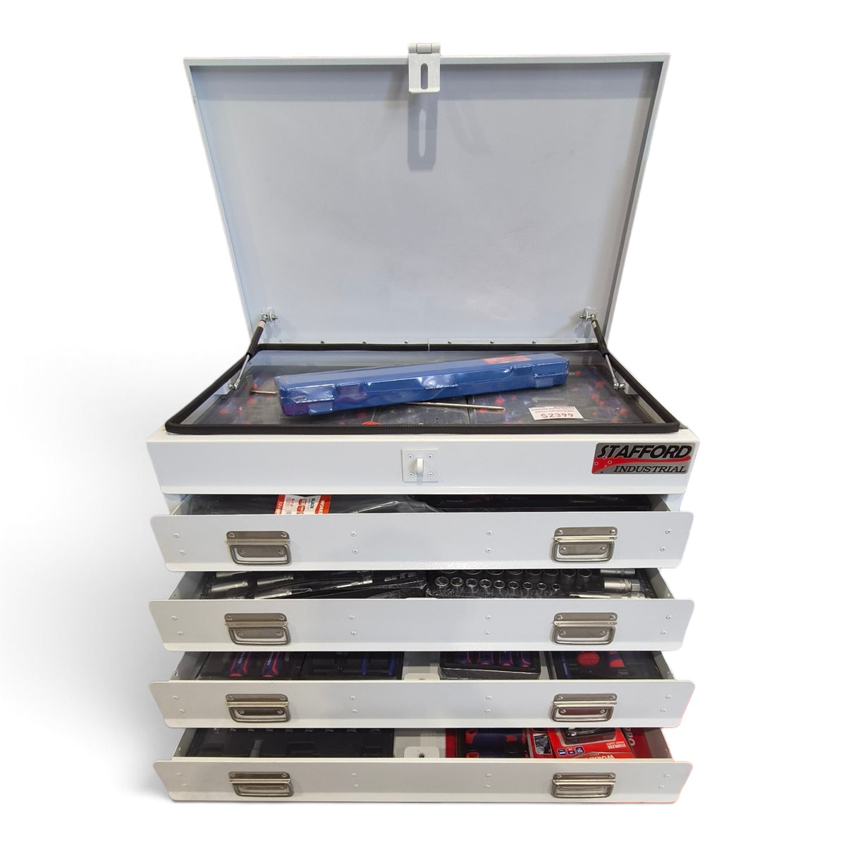 WORKPRO 525PCE TOOLKIT WITH 880MM WHITE TOOL BOX