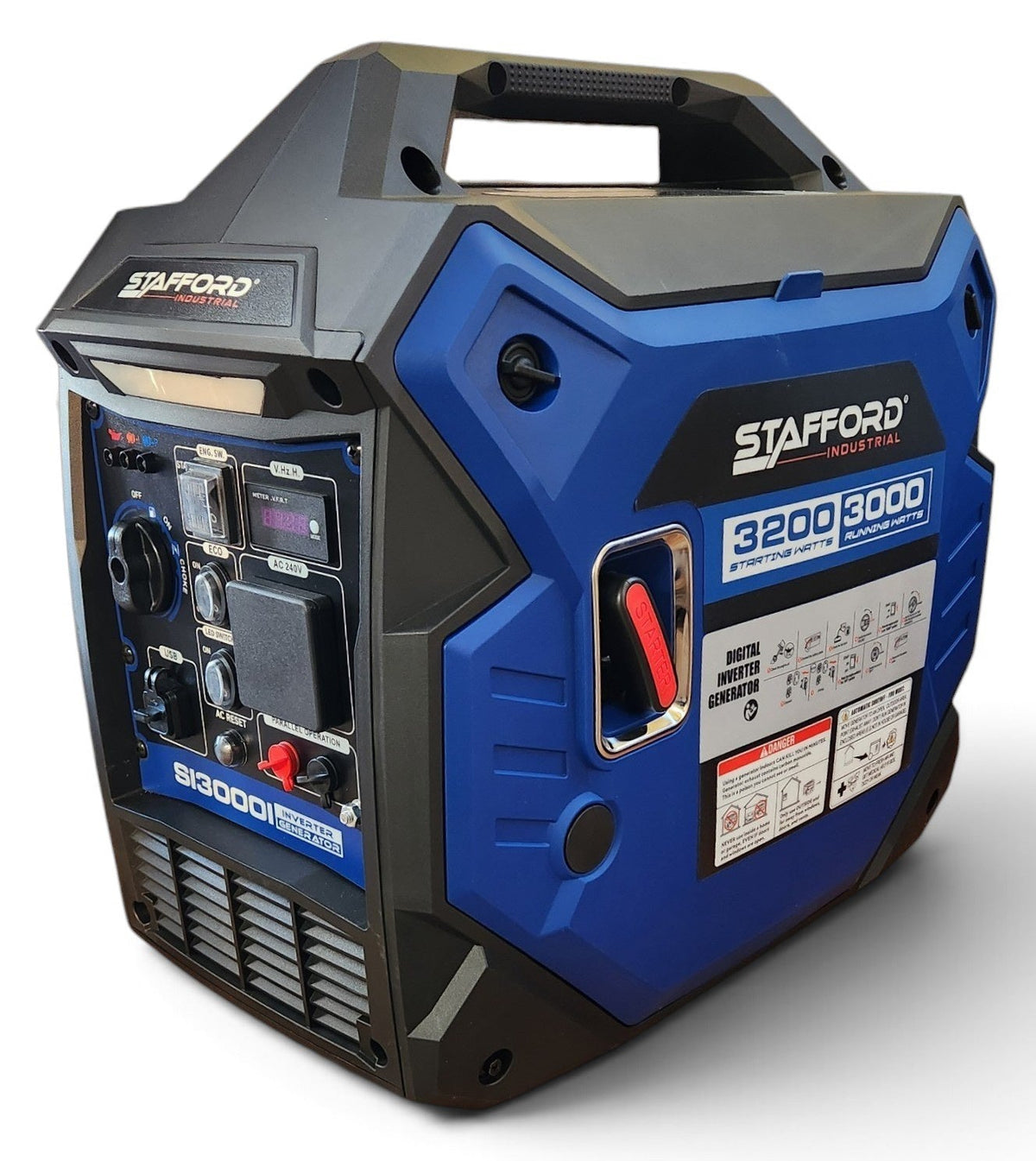 STAFFORD INDUSTRIAL 3KW PETROL SILENT INVERTER GENERATOR