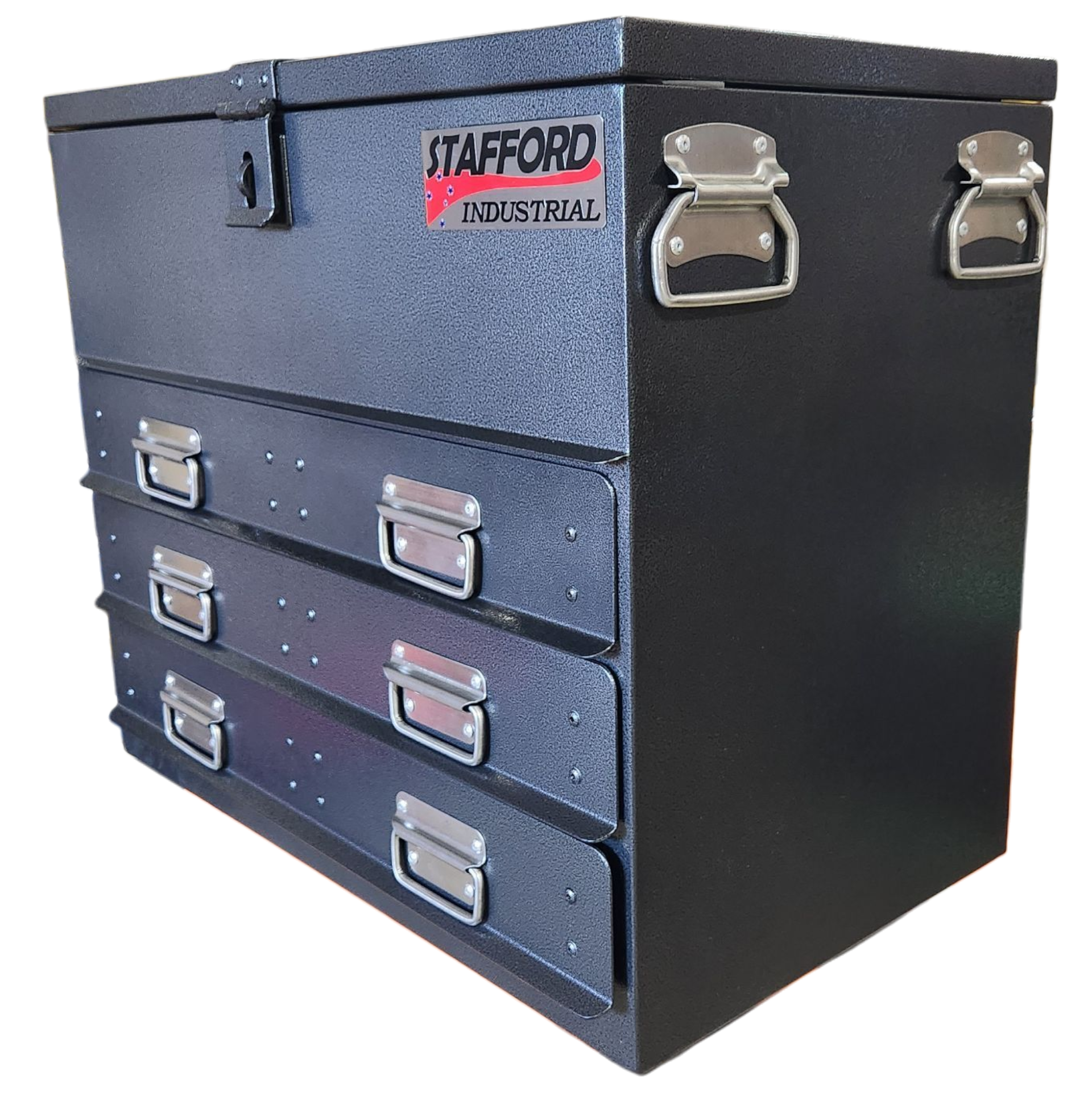 STAFFORD INDUSTRIAL TC700 SERIES 3 DRAWER BLACK TOOLBOX