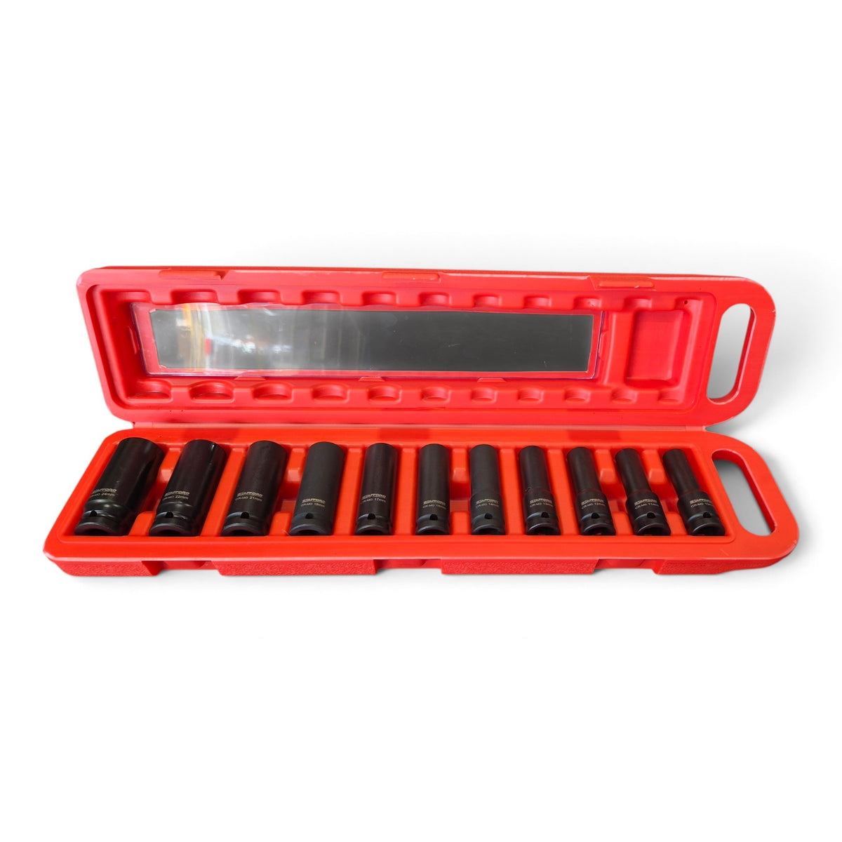 STAFFORD INDUSTRIAL 11 PIECES 1/2" DR DEEP IMPACT SOCKET SET METRIC 10-24MM