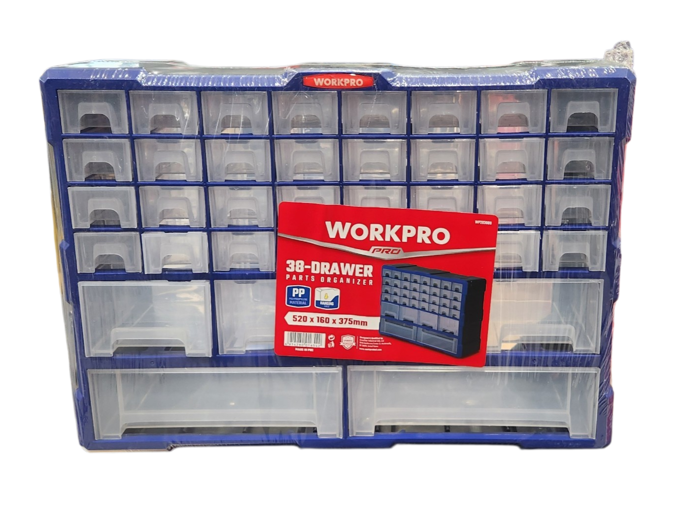WORKPRO 38 DRAWER PLASTIC PARTS ORGANIZER