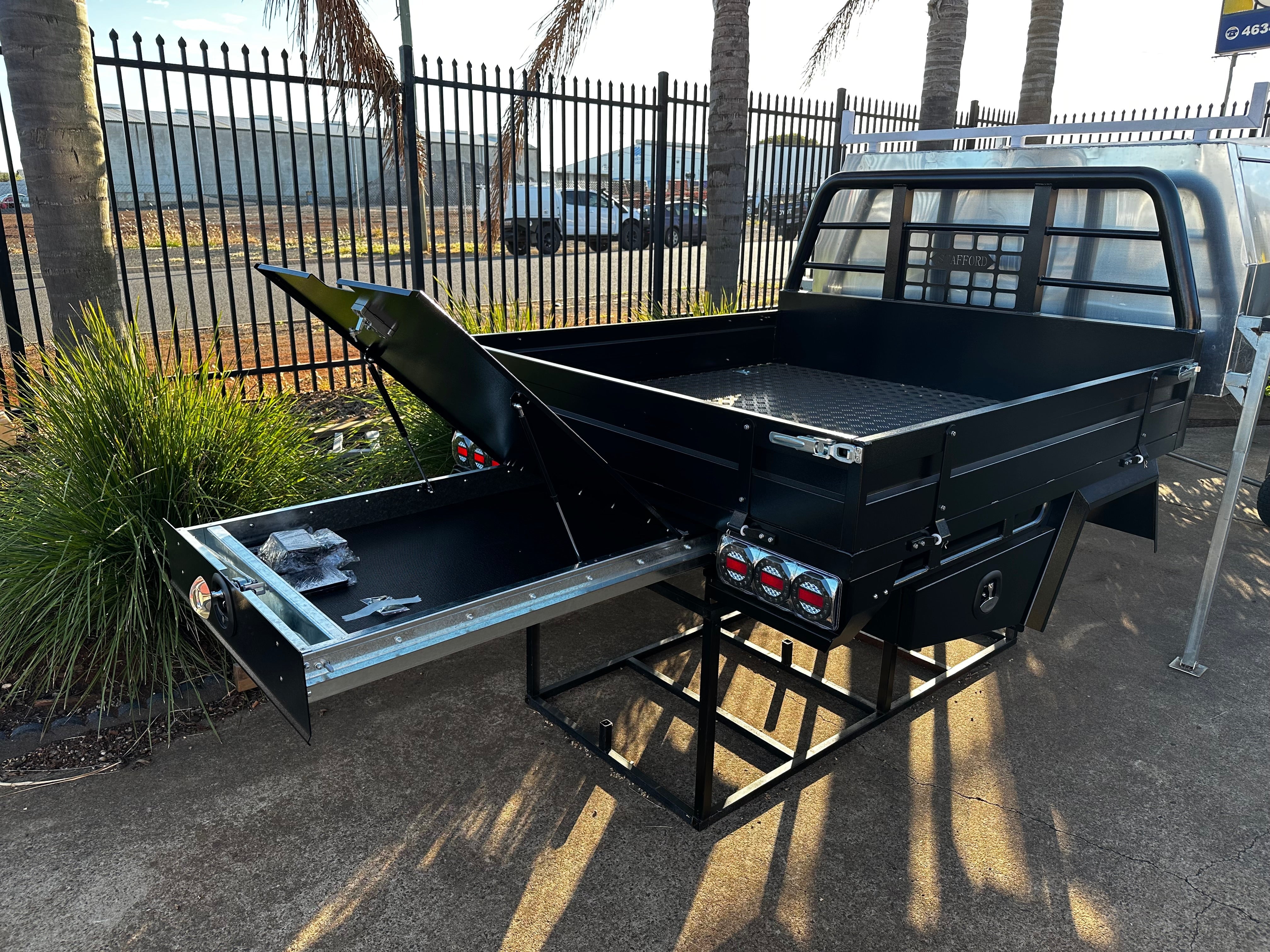 STAFFORD INDUSTRIAL 1800MM BARE ALLOY UTE TRAY PACKAGE BLACK