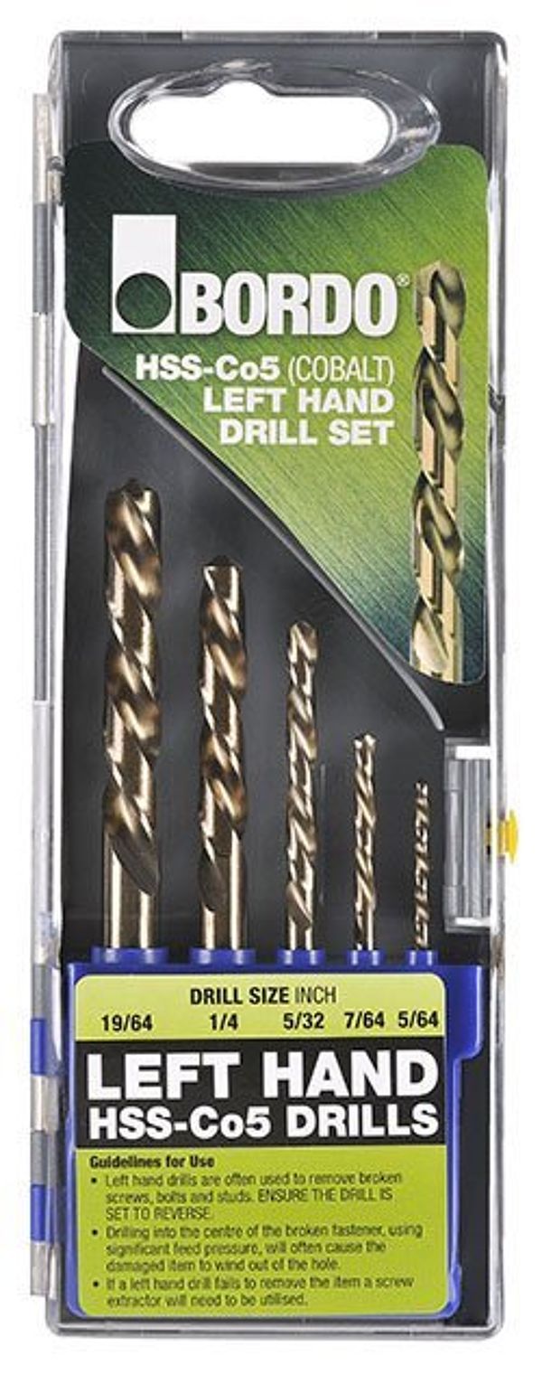 HSS-Co5 (Cobalt) Left Hand Jobber Drill Set