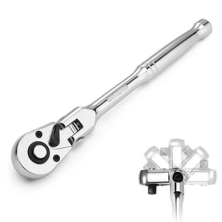 WORKPRO 1/2" DR FLEX HEAD RATCHET HANDLE