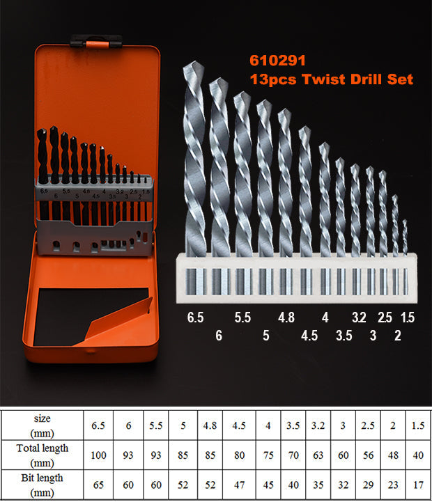 HARDEN 13PCE METRIC DRILL SET