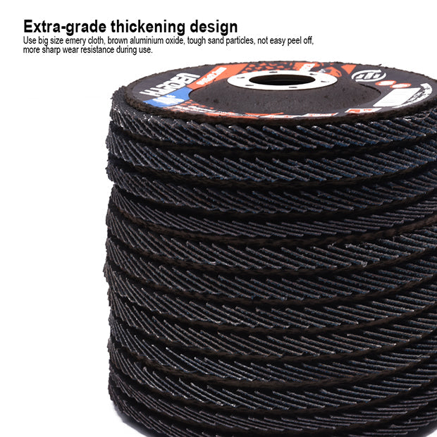 HARDEN 115x22.2MMx120# FLAP DISC W/FIBERGLASS BACK