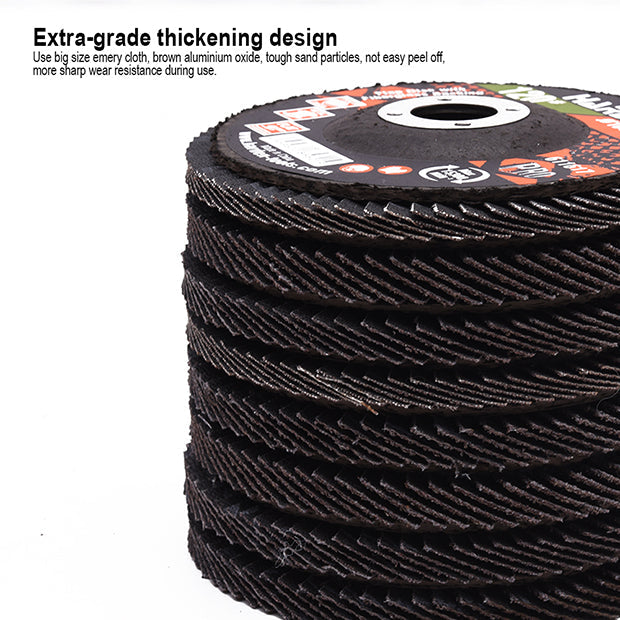HARDEN 100x16MMx40# CURVED FLAP DISC W/FIBERGLASS BACK