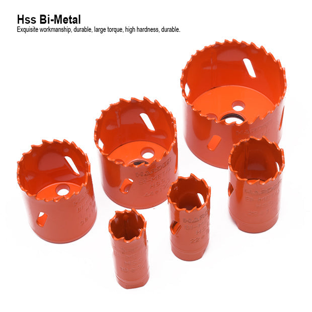 HARDEN 10PCE HSS BI-METAL HOLE SAW SET