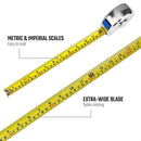 WORKPRO 10M X 25MM TAPE MEASURE
