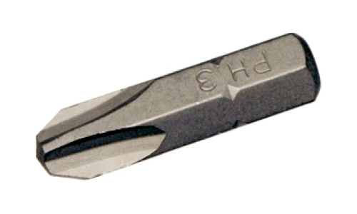 T&E  #3 Phillips x 1/4" Hex Bit 25mm