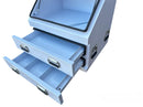 STAFFORD INDUSTRIAL 2 DRAWER 900MM WHITE ANGLED TOOL BOX