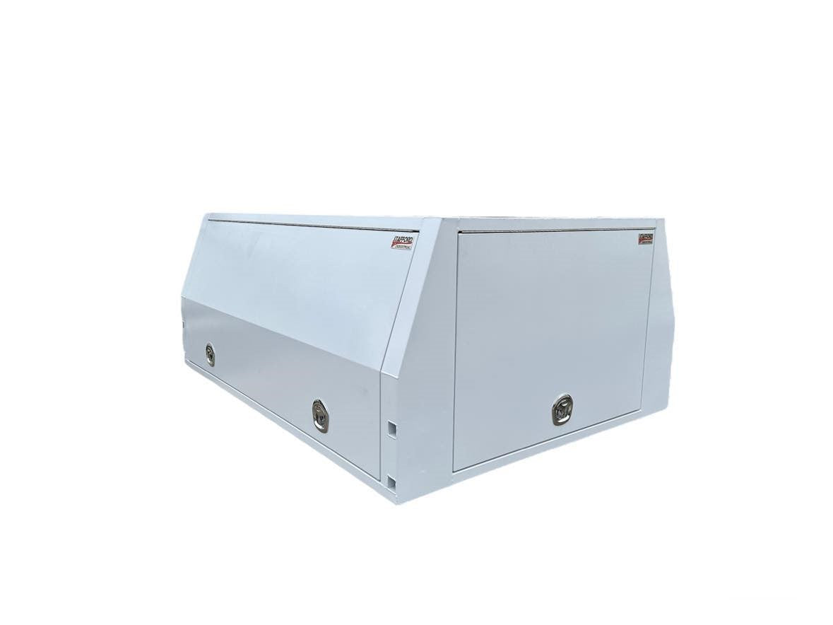 STAFFORD INDUSTRIAL CANOPY 2400X1000X1780MM WHITE  3MM 3 DOORS