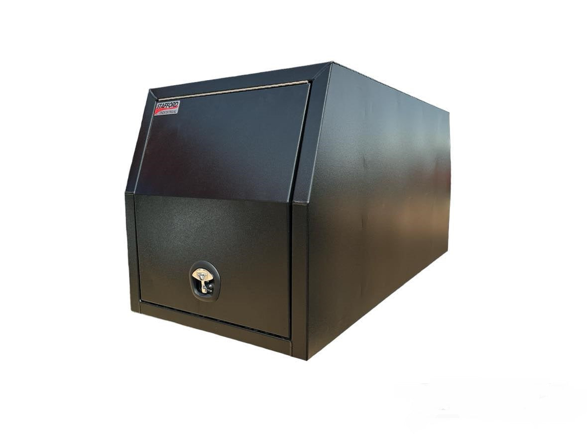 STAFFORD INDUSTRIAL UTE CANOPY 900MM X 1780MM X 860MM  2 DOORS BLACK  3MM