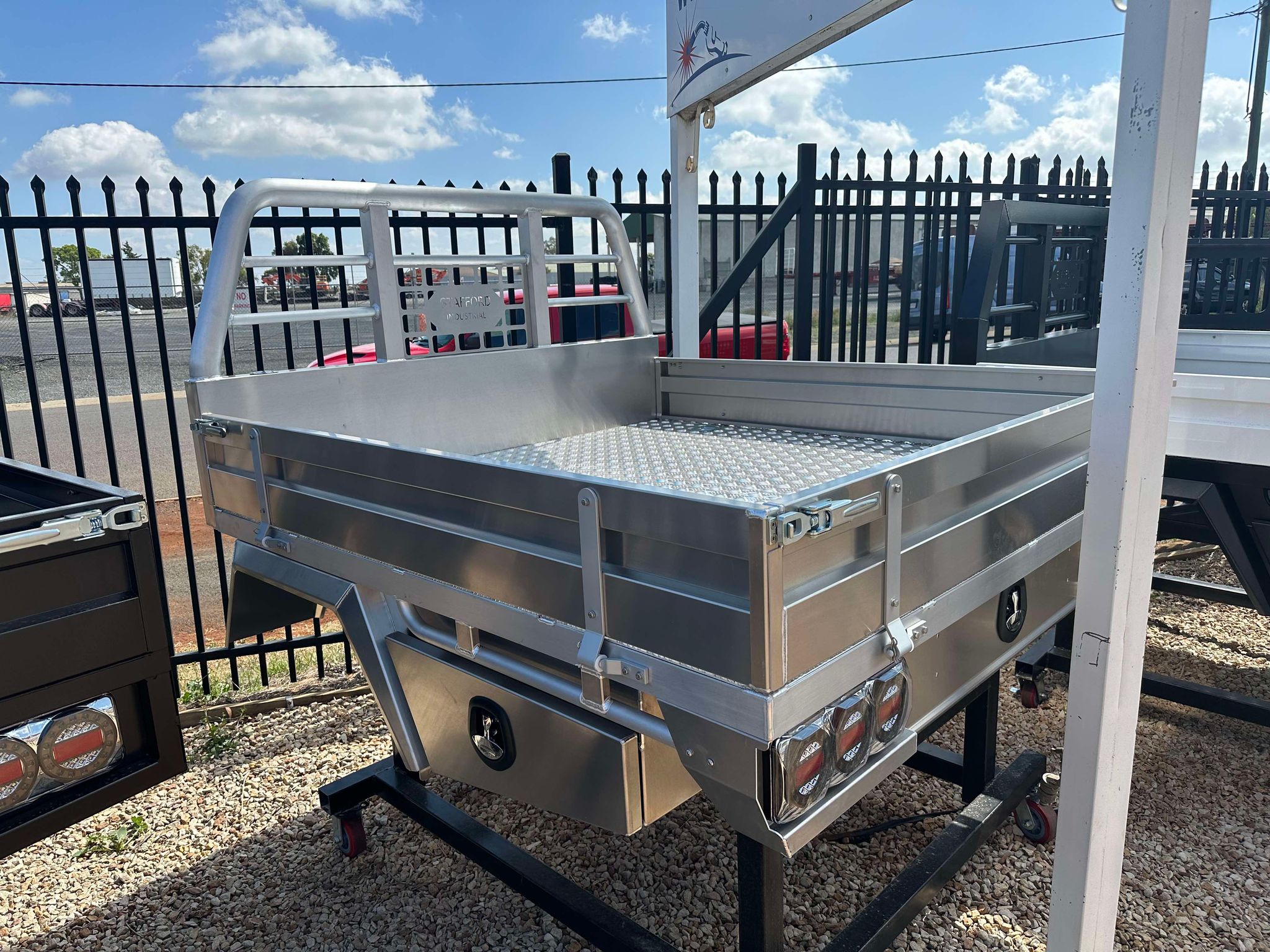 STAFFORD INDUSTRIAL 1800MM BARE ALLOY UTE TRAY PACKAGE WHITE