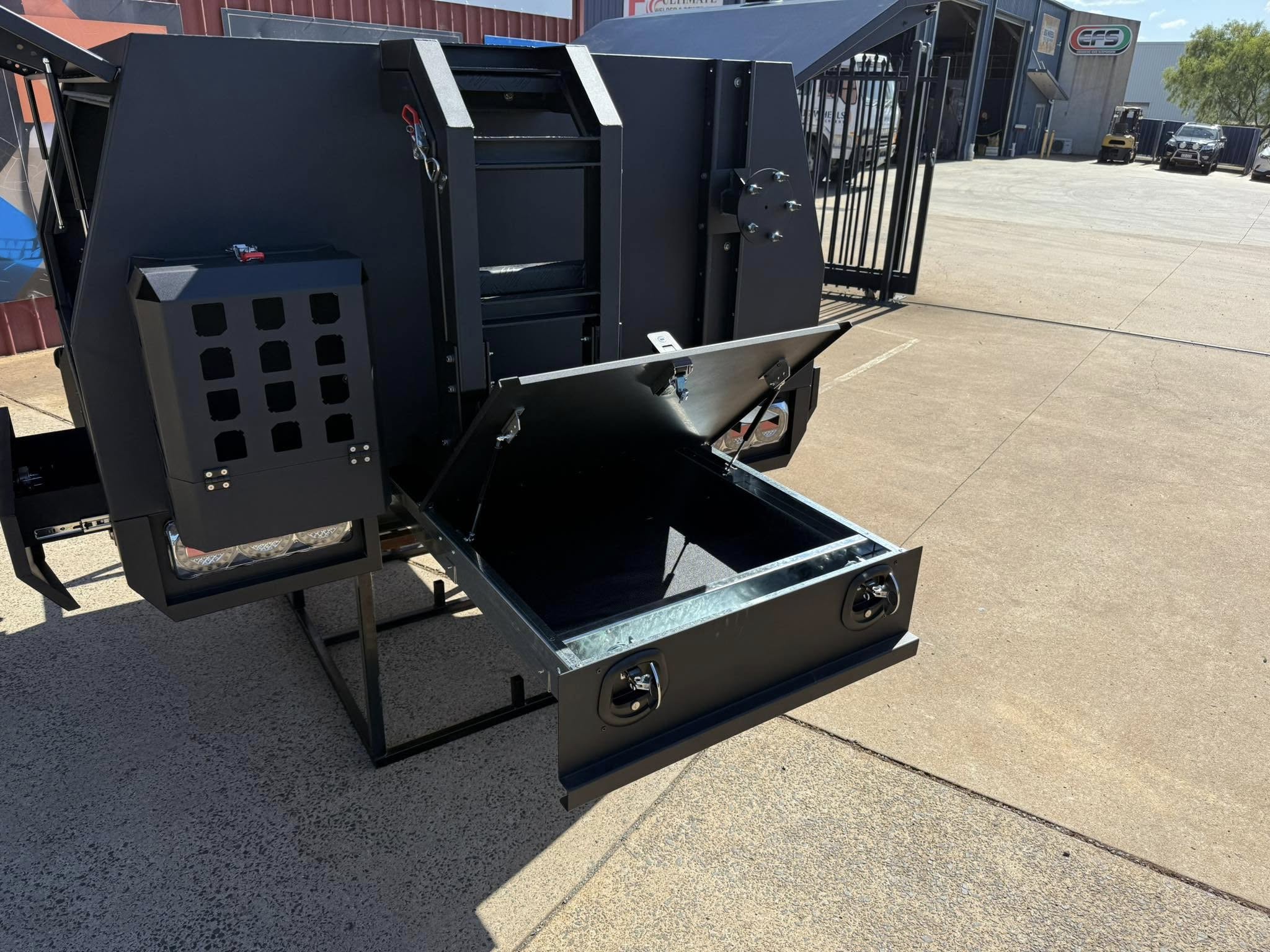 STAFFORD INDUSTRIAL CHASSIS MOUNT CANOPY MATT BLACK