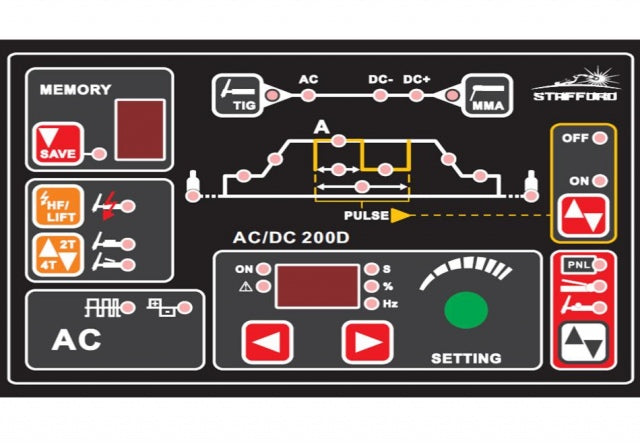 STAFFORD AC/DC 200 DIGITAL TIG