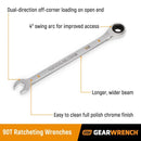 12 PIECE 90-TOOTH 12 POINT METRIC COMBINATION RATCHETING WRENCH SET