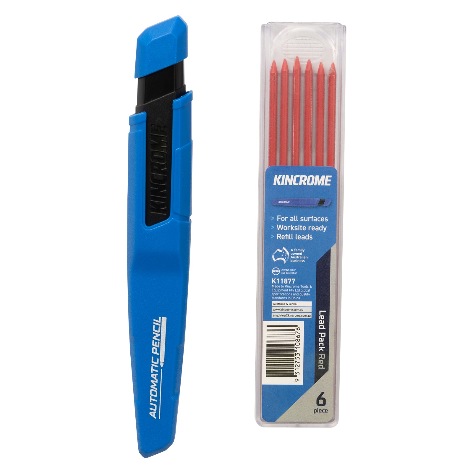 KINCROMEAUTO MECH PENCIL & RED REFILL