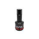 HEX IMPACT SOCKET 11/16" X 100MM 3/4" DRIVE