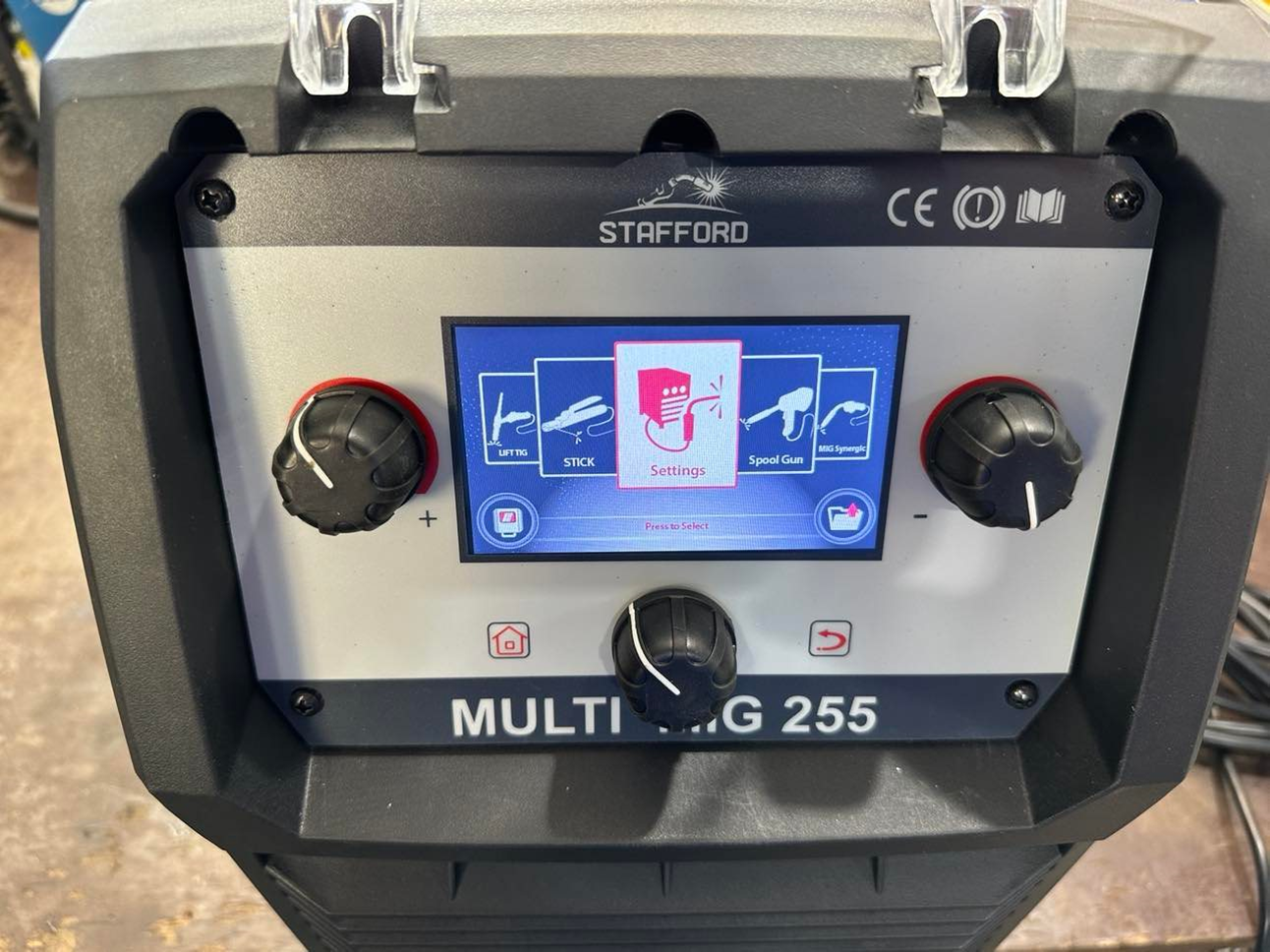 STAFFORD MULTIMIG 255 PFC LCD MIG/TIG/MMA WELDING MACHINE