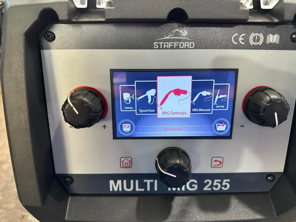 STAFFORD MULTIMIG 255 PFC LCD MIG/TIG/MMA WELDING MACHINE