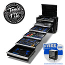 CONTOUR® CHEST TOOL KIT 286 PIECE 5 DRAWER (29") BLACK