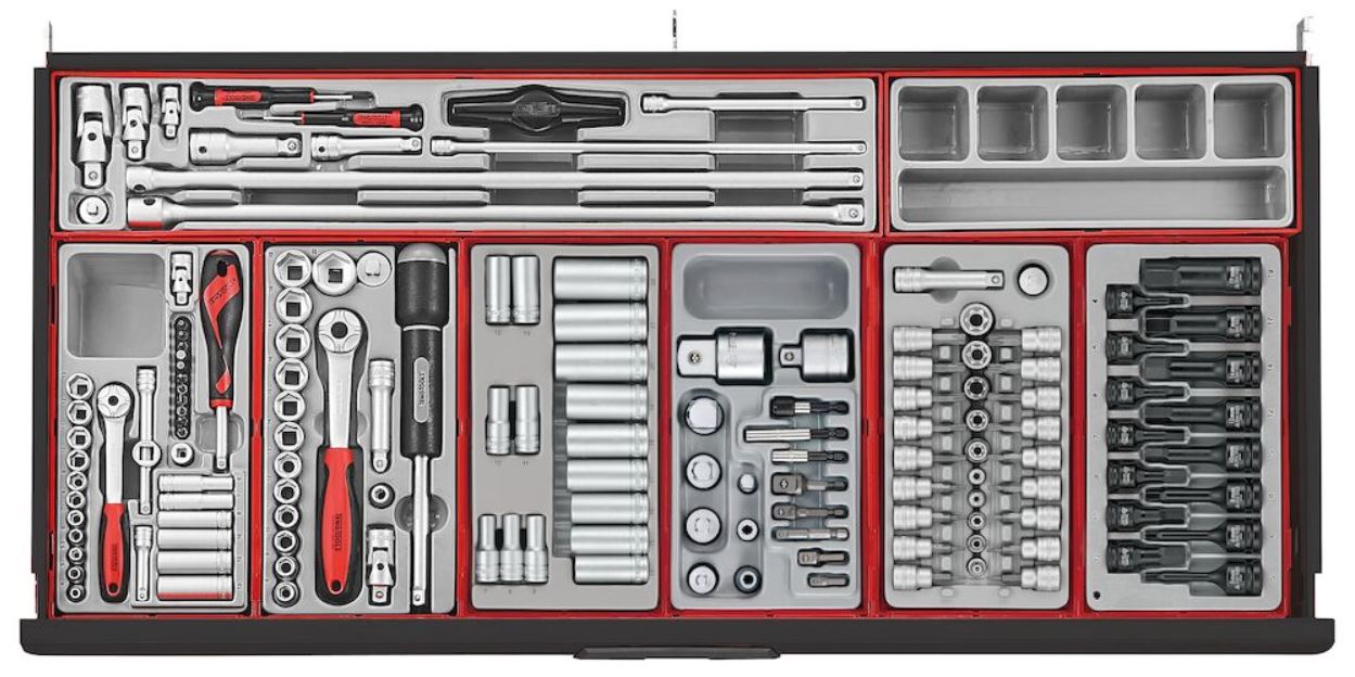 TENG 1004PC MM/AF WORK STATION TOOL KIT (BLACK)