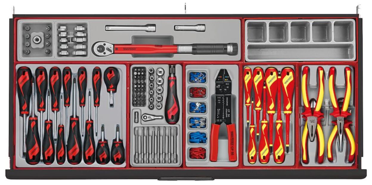 TENG 1004PC MM/AF WORK STATION TOOL KIT (BLACK)
