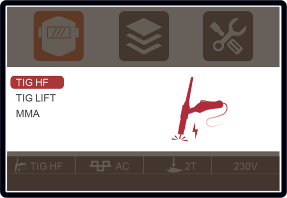 ULTRATIG 200 AC/DC PULSE WELDING MACHINE WITH LCD DISPLAY INC 5MT FOOT ...