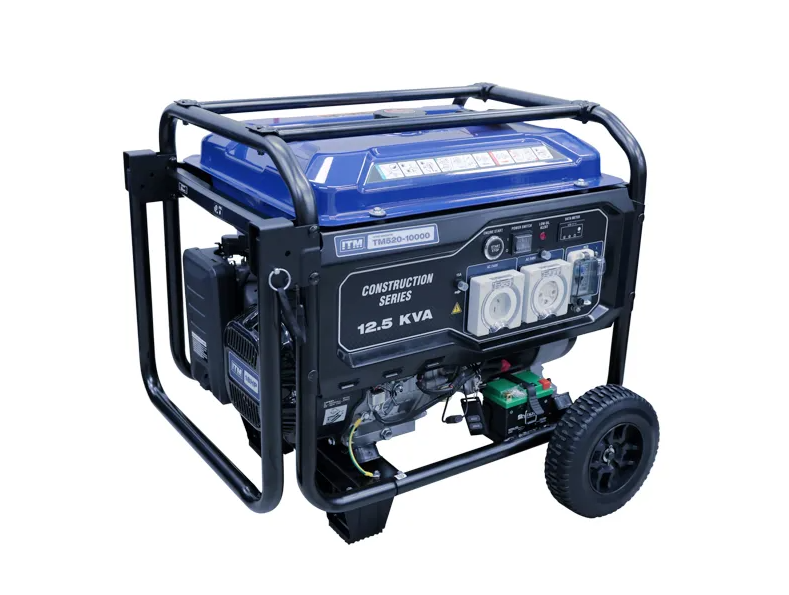 ITM 12.5KVA GENERATOR PETROL CONSTRUCTION, 10000 WATT PEAK ELECTRIC START W/REMOTE